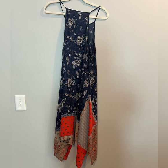Maurices Asymmetrical Blue and Red Halter Sundress - Picture 4 of 4